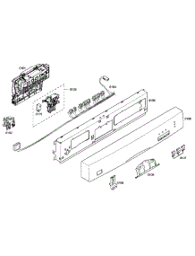 Control Panel parts for Bosch Dishwasher SHE33M06UC/50 from AppliancePartsPros.com