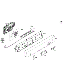 Control Panel parts for Bosch Dishwasher SHE33P02UC/59 from AppliancePartsPros.com