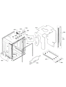 Cabinet parts for Bosch Dishwasher SHX5AVF5UC/22 from AppliancePartsPros.com