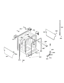 Cabinet parts for Bosch Dishwasher SHE44C06UC/48 from AppliancePartsPros.com