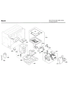 Tank Asy parts for Bosch Coffee Maker BCM8450UC/03 from AppliancePartsPros.com