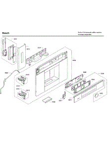Frame parts for Bosch Coffee Maker BCM8450UC/03 from AppliancePartsPros.com