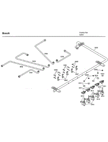 Tube Asy parts for Bosch Cooktop NGM8654UC/02 from AppliancePartsPros.com
