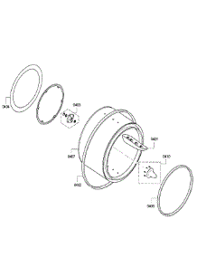 Drum parts for Bosch Dryer WTB86200UC/06 from AppliancePartsPros.com