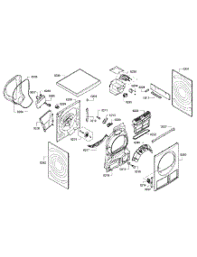 Frame Assembly parts for Bosch Dryer WTB86202UC/02 from AppliancePartsPros.com