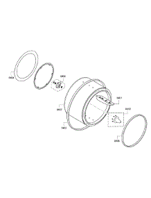 Drum Assembly parts for Bosch Dryer WTB86202UC/02 from AppliancePartsPros.com