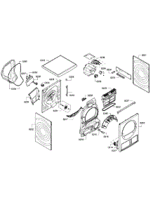 Frame Assembly parts for Bosch Dryer WTB86200UC/02 from AppliancePartsPros.com