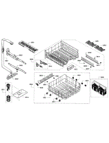 Racks parts for Bosch Dishwasher SHX5AVF5UC/22 from AppliancePartsPros.com