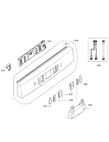 Control Panel parts for Bosch Dishwasher SGE68U55UC/B3 from AppliancePartsPros.com
