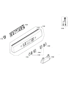Control Panel parts for Bosch Dishwasher SGE53U56UC/B3 from AppliancePartsPros.com