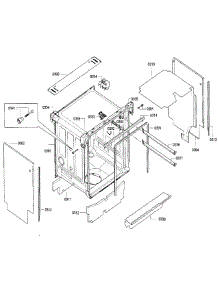 Cabinet parts for Bosch Dishwasher SGE68U55UC/A5 from AppliancePartsPros.com