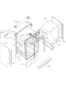 Cabinet parts for Bosch Dishwasher SGE68U55UC/B4 from AppliancePartsPros.com