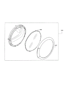 Door Assembly parts for Bosch Dryer WTB86200UC/02 from AppliancePartsPros.com