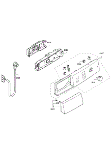 Control Panel parts for Bosch Dryer WTE86300US/10 from AppliancePartsPros.com