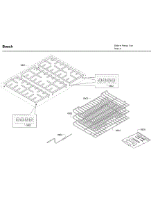 Grate parts for Bosch Range HDI8054U/04 from AppliancePartsPros.com