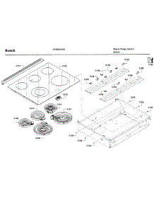 Heaters Assembly parts for Bosch Range HEI8054U/06 from AppliancePartsPros.com