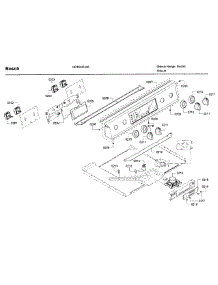Control Panel parts for Bosch Range HEI8054U/06 from AppliancePartsPros.com
