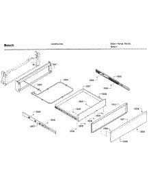 Drawer Assembly parts for Bosch Range HEI8054U/06 from AppliancePartsPros.com