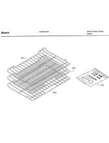 Shelfs parts for Bosch Range HEI8054U/06 from AppliancePartsPros.com
