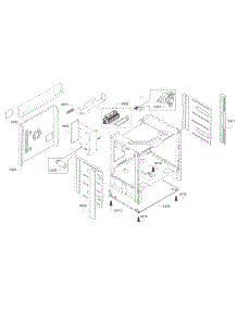 Frame parts for Bosch Range HEI8054U/05 from AppliancePartsPros.com