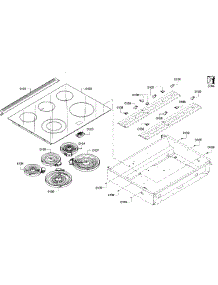 Cooktop parts for Bosch Range HEI8054U/03 from AppliancePartsPros.com