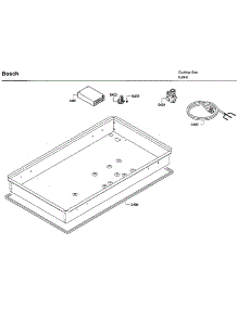 Ignition Asy parts for Bosch Cooktop NGM8654UC/03 from AppliancePartsPros.com