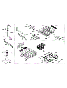 Rack Assembly parts for Bosch Dishwasher SHE66C06UC/46 from AppliancePartsPros.com