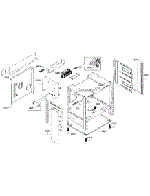 Frame parts for Bosch Range HEI8054U/03 from AppliancePartsPros.com