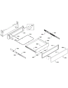 Drawer parts for Bosch Range HEI8054U/03 from AppliancePartsPros.com