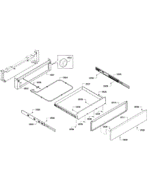 Drawer parts for Bosch Range HEI8054U/02 from AppliancePartsPros.com