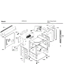 Cavity Asy 2 parts for Bosch Range HIIP054U/03 from AppliancePartsPros.com
