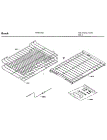 Rack parts for Bosch Range HIIP054U/03 from AppliancePartsPros.com