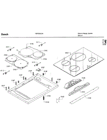Cooktop Asy parts for Bosch Range HIIP054U/04 from AppliancePartsPros.com