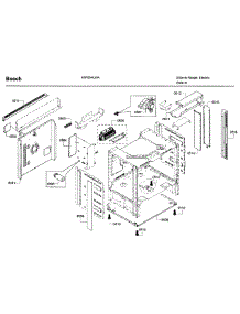 Cavity Asy 2 parts for Bosch Range HIIP054U/04 from AppliancePartsPros.com
