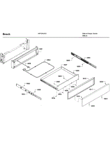 Drawer parts for Bosch Range HIIP054U/04 from AppliancePartsPros.com