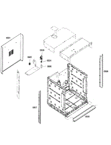Frame parts for Bosch Wall Oven HBN5460UC/01 from AppliancePartsPros.com