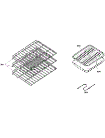 Rack parts for Bosch Wall Oven HBN5460UC/01 from AppliancePartsPros.com