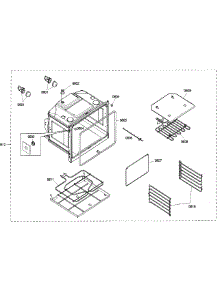 Cavity 2 parts for Bosch Wall Oven HBN5660UC/01 from AppliancePartsPros.com