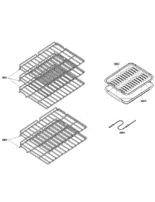 Rack parts for Bosch Wall Oven HBN5660UC/01 from AppliancePartsPros.com