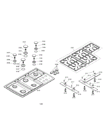 Maintop  /  Grates  /  Burner Cap  /  Jet Holder parts for Bosch Cooktop NGT946UC/01 from AppliancePartsPros.com