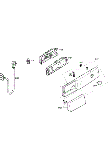 Control Panel parts for Bosch Dryer WTV76100US/04 from AppliancePartsPros.com