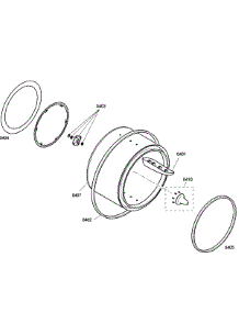 Drum parts for Bosch Dryer WTV76100US/04 from AppliancePartsPros.com
