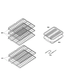 Rack parts for Bosch Wall Oven HBN5620UC/01 from AppliancePartsPros.com