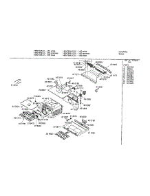 Upper Cavity parts for Bosch Wall Oven HBN755AUC/01 from AppliancePartsPros.com