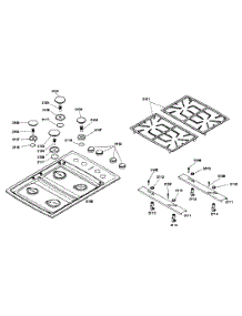 Grille Assembly parts for Bosch Cooktop NGT746UC/01 from AppliancePartsPros.com