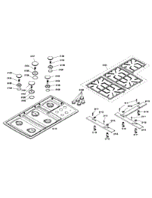 Grille Assembly parts for Bosch Cooktop NGP946UC/01 from AppliancePartsPros.com