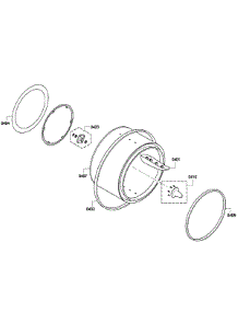 Drum parts for Bosch Dryer WTV76100US/07 from AppliancePartsPros.com