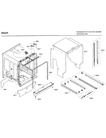 Frame parts for Bosch Dishwasher SHP65T56UC/02 from AppliancePartsPros.com