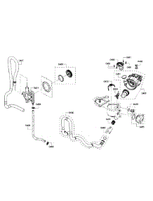 Pump parts for Bosch Dishwasher SHX5AVF5UC/01 from AppliancePartsPros.com