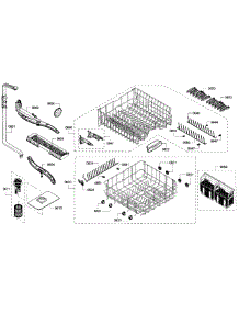 Racks parts for Bosch Dishwasher SHX5AVF5UC/01 from AppliancePartsPros.com